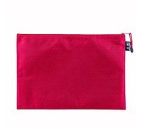 Anevous Lot de 2 porte-documents avec fermeture éclair étanche - Pour documents, reçus, papier, bureau, voyage scolaire, cosmétiques, rouge - B5 - 28 x 20 cm