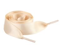 Anevous Lot de 4 paires de lacets en satin - Lacets plats de 2 cm de large - Lacets de rechange pour chaussures de sport, chaussures de course, lacets de chaussures de sport, couleur chair, 50