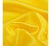 Anevous Tissu en Satin 1 Mètre x 150 cm - à Coudre, d'Ameublement, Uni - pour Vêtements, Cadeau, Artisanat, Décoration - Jaune