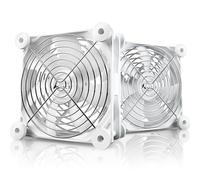 ANEXT, Lot de 2 ventilateurs d'ordinateur USB 120 mm - Ventilateur silencieux pour récepteur DVR, PlayStation, Xbox - Blanc