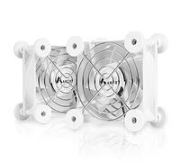 ANEXT Lot de 2 ventilateurs d'ordinateur USB de 80 mm, 8 cm (L) x 3,5 cm (l) x 8 cm (H), 36,2 CFM, 28,1 dBA, double roulement à billes, compatible avec récepteur, DVR, PS, Xbox, PC