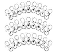 Anezus Lot de 150 mousquetons pivotants pour porte-clés