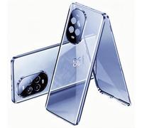 ANFAIRLACE Coque Compatible avec Huawei Nova 13 Pro, Adsorption Magnétique Étui 360 Protection Housse Devant Retour Verre Trempé Aluminium Cadre Case, Noir