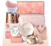 Anforsun Cadeau de 40e anniversaire pour femme, panier pour 40e anniversaire pour elle, panier pour femme, maman, sœur, amis, collègue, idée de cadeau pour 40e anniversaire