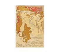 ANFOTCM Alphonse Mucha, Poster pour la 20e exposition du Salon des Cent, Art nouveau, gigapixel-scale-2_00x Poster sur toile Décoration murale Impression pour salon, chambre à coucher 30,5 x 45,7 cm