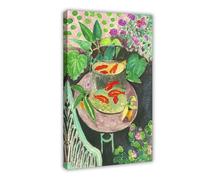 ANFOTCM Henri Matisse, poisson rouge 1912 - Impression sur toile rustique pour salon, salle de bain, chambre à coucher (30 x 45 cm)