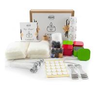 ANGAHE creating moments Kit de fabrication de bougies parfumées à la cire de soja - Kit complet avec moules, mèches et essences - Kit de bricolage pour adultes pour fabrication de bougies maison.