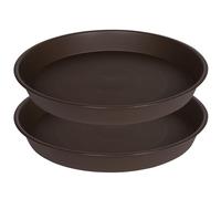 Angde Lot de 2 plateaux de 18 à 19 pouces pour grandes soucoupes pour plantes et bains d'oiseaux