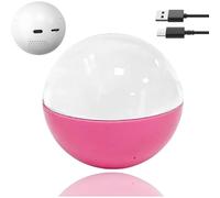 ANGDI Boules de Cristal personnalisées, Lecteur vidéo, Boule de Cristal 3D avec téléchargement de Photos et vidéos personnalisées, Globe Lumineux à Affichage numérique, Cadeau Photo(Pink)