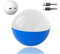 ANGDI Boules de Cristal personnalisées, Lecteur vidéo, Boule de Cristal 3D avec téléchargement de Photos et vidéos personnalisées, Globe Lumineux à Affichage numérique, Cadeau Photo(Blue)