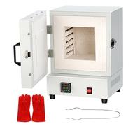 ANGDI Four électrique 2000 W, Four de Fusion céramique avec réglage de 0 à 1150 °C, écran LCD, Chauffage 4 côtés, Four de Combustion pour la Fabrication de Bijoux, la poterie, Le vernissage