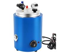 ANGDI Injecteur de Cire, Machine de coulée de Cire sous Vide Ronde avec température réglable de 30 °C à 110 °C, capacité de 2,2 L, pour la Fabrication de Bijoux, bagues et Autres modèles