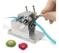 ANGDI Machine à Franges Manuelle pour Quilling, Machine de découpe pour Pompons de 0,3 à 2,5 mm de Largeur, Machine à Pompons en Papier, Machine à fabriquer des Rouleaux de Fleurs