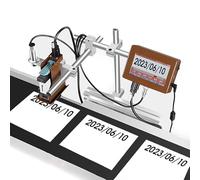 ANGDI Machine de Codage Automatique, imprimante Jet d'encre en Ligne pour Date, Hauteur d'impression 12,7/25,4mm, équipement de marquage et de Codage de numéros de lot Industriel(25.4mm)