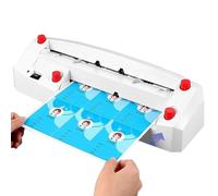 ANGDI Machine de découpe électrique pour Cartes de Visite, Massicot Automatique avec système d'induction Automatique et 9 Lames, relieuse électrique pour Papier de 300 g d'épaisseur
