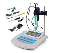 ANGDI Moniteur de qualité de l'eau 6 en 1, testeur de pH, ORP, TDS, EC, CF et température de Paillasse avec écran LED, détecteur d'eau Multifonction pour Piscine, Aquarium, Laboratoire