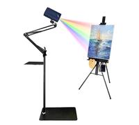 ANGDI Projecteur de dessin, projecteur d'art pour le traçage, dessin et peinture, outil de traçage intelligent portable avec télécommande et support, connectivité Wi-Fi et USB(Blue,1.95m)