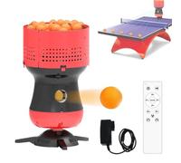 ANGDI Robot de Tennis de Table, Lanceur de balles de ping-Pong Automatique avec télécommande, Vitesse et fréquence réglables, Rangement de balles Amovible, Machine de Service pour l'entraînement