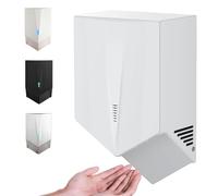 ANGDI Sèche-Mains Mural Commercial, sèche-Mains automatiques à capteur avec séchage Rapide en 5 à 8 Secondes, Double Flux d'air, sèche-Mains électrique Haute Vitesse pour Cuisine Salle(White)