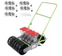 ANGDI Semoir agricole Manuel à Pousser pour légumes, avec espacement des Rangs/espacement des Plants/Profondeur réglables, épandeur de Jardin, Distributeur de graines Manuel pour maïs, soja(5)