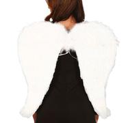 Ange Accessoires de Costume Ailes Cosplay Noël Carnaval Décoration Blanc Conte d'Ailes Religion Accessoire de Célébration Tenue Fête, Couleur : Blanc