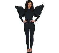 Ange Ailes de Noël Accessoires de fête Idées de costumes de rêve Accessoires célestes Célébration Inspiration Blanc Plumes Élégance, Couleur : Noir