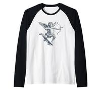 Ange Amore de Patinage pour l'amour et Les Amoureux de Cupidon Manche Raglan