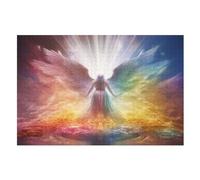 Ange Arc-en-Ciel Puzzle en Bois 1000 Pièces pour Adultes Et EnfFourmis, Puzzles Impossible, Jeu De Patience Coloré, À Partir De 12 Ans （75×50cm）