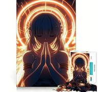 Ange aux Ailes dorées Puzzle de 1000 pièces pour Adolescents Stimulation Cognitive Jeu Amusant Emboîtement sûr Pas de pièces Qui se détachent Une façon captivante de Passer Le Temps (38x26cm)