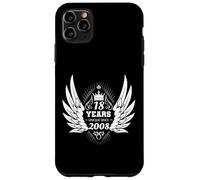 Ange avec Ailes 18ème Anniversaire Vintage 2008 Coque pour iPhone 11 Pro Max
