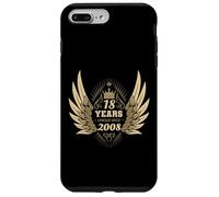 Ange avec Ailes 18ème Anniversaire Vintage 2008 Coque pour iPhone 7 Plus/8 Plus