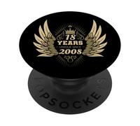 Ange avec Ailes 18ème Anniversaire Vintage 2008 PopSockets PopGrip Adhésif