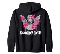 Ange avec Ailes et nœuds Roses Sweat à Capuche