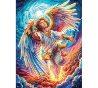 Ange avec des Ailes dans Le Jardin Fleuri 500 Pièces Puzzle Collectionneur en Carton Rigide sans Déformation Très Difficile Motif Complexe Décoration Murale Qualité Premium 500 PCS