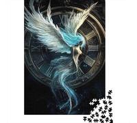 Ange avec Horloge 1000 Pièce S Papier Écologique Puzzle Premium pour Adultes Décompression Éducative Idée Cadeau Décoration Murale 70x50cm/1000pcs