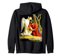 Ange avec Jésus-Christ Jardin de Gethsémani Peinture 1873 Sweat à Capuche