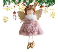 Ange d’Arbre de Noël - Pendentif d’Ornement de Fille en Bois de Renne Fait à la Main | Ornement de Fille Ange pour Arbre de noël, Cadeaux de fête de Vacances, décoration de la Maison