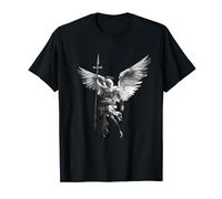 Ange de Dieu Michael Archange avec croix de lance et ailes. T-Shirt