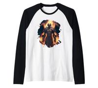 Ange de feu avec Flammes de l'enfer Manche Raglan