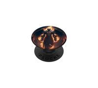 Ange de feu avec Flammes de l'enfer PopSockets PopGrip Adhésif