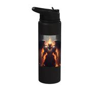 Ange de feu avec flammes de l'enfer Stainless Steel Insulated Water Bottle