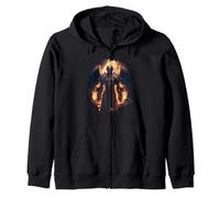 Ange de feu avec Flammes de l'enfer Sweat à Capuche