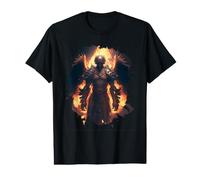 Ange de feu avec Flammes de l'enfer T-Shirt Graphique avec Valeur