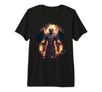 Ange de feu avec Flammes de l'enfer T-Shirt Haut de Gamme
