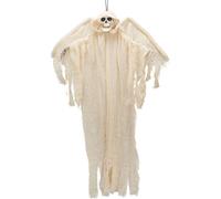 Ange de la mort Halloween décoration à suspendre squelette blanc 110cm