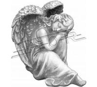 Ange de la tombe Ange gardien Décorations funéraires Figure d'ange Tombeau Déco 24cm S101171