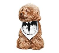 Ange De l'enfer Noir Bandana Chien Mode Écharpe pour Chien Lavable Foulard Triangulaire Chiens pour Petit Moyen Grand Décorations d'anniversaire Chiot