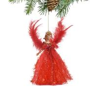 Ange de Noël - Pendentif Ange en Peluche | Ornement de | Ornements d'arbre d' pour Arbre, crèche, Plafond de Vacances, arrière-Cour, décoration de Porte d'entrée | Cadeau pour Jeunes