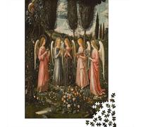 Ange Debout dans Un Jardin- Style Renaissance 70x50cm/1000pcs Puzzles Adaptés Aux Adultes Et Aux Personnes Âgées De 14 Ans Et Plus