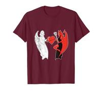 Ange Démon Cœur Personne religieuse T-Shirt
